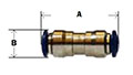 Nickel Plated Brass Push In Union Connector Diagram